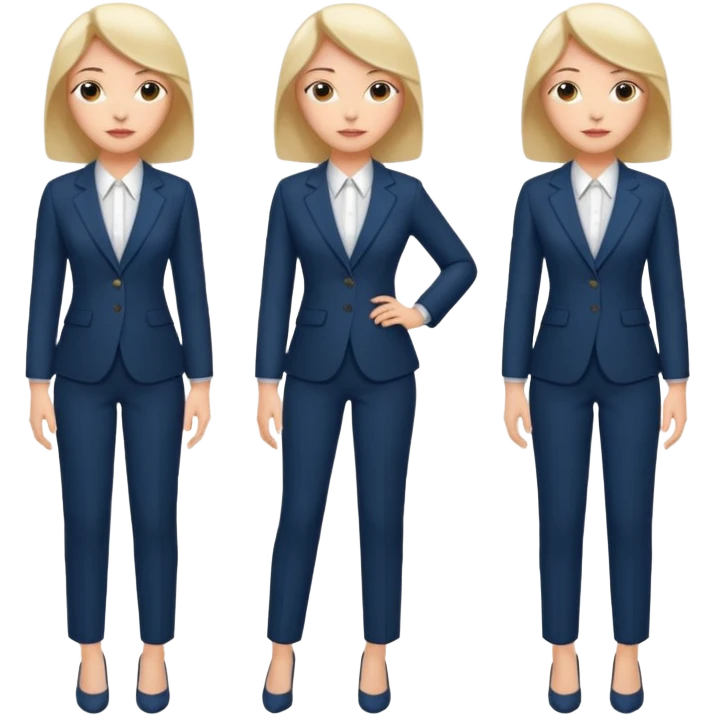 LAdy Boss, different pose, full body emoji