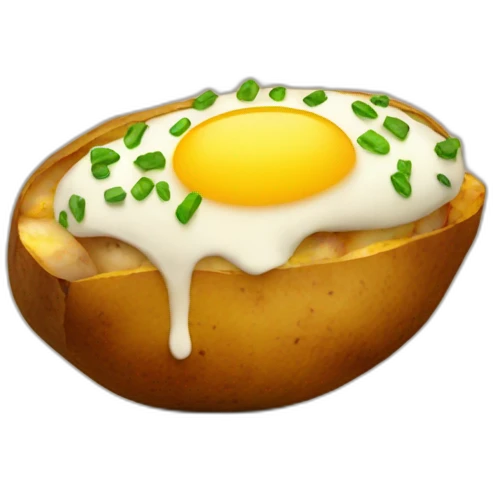 loaded baked potato emoji