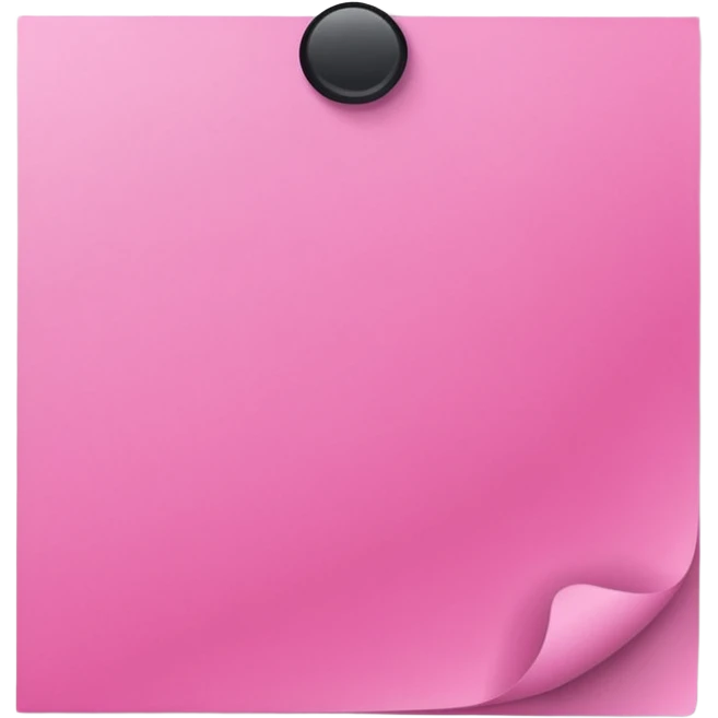 pink post-it note emoji