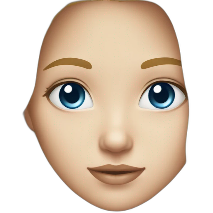 Cute blonde blue eyes emoji