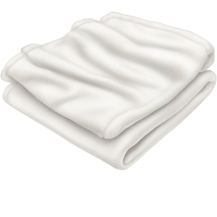 Soft white blanket  emoji