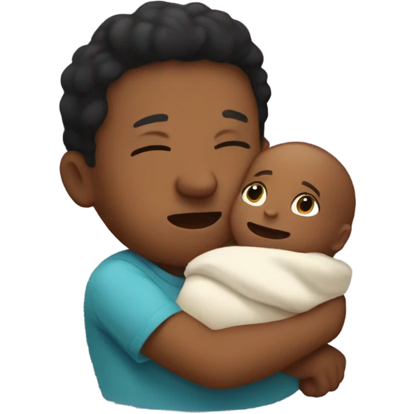 Among us with a baby emoji