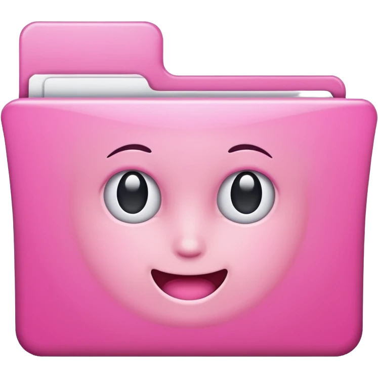 mix pink forward facing folder emoji
