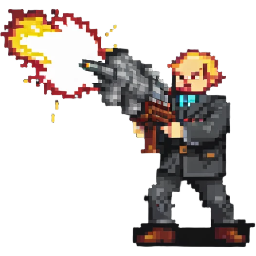 Lenin firing a minigun emoji