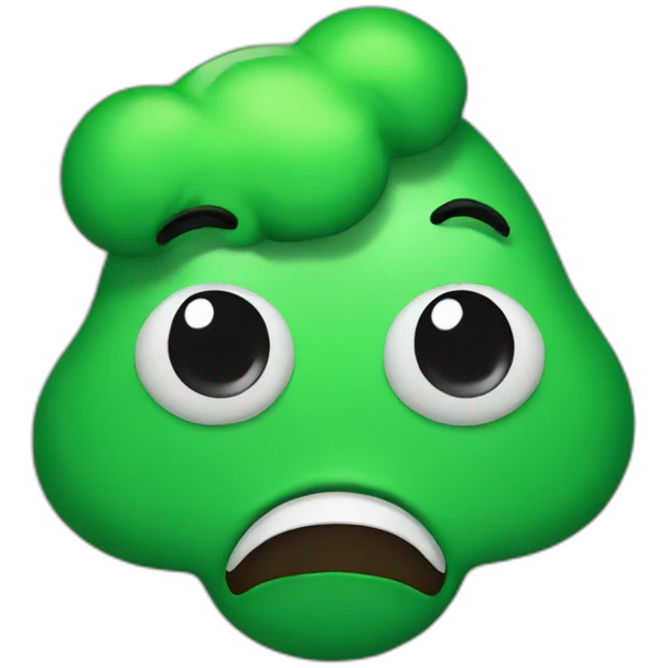 The green poop emoji