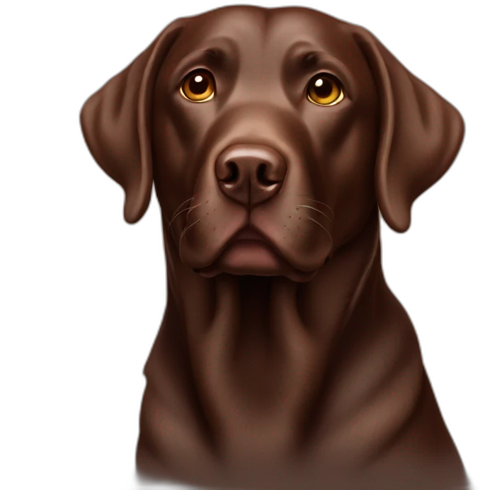 chocolate labrador emoji
