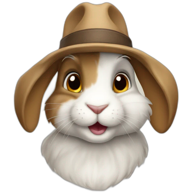 Indiana Johnes rabbit  emoji