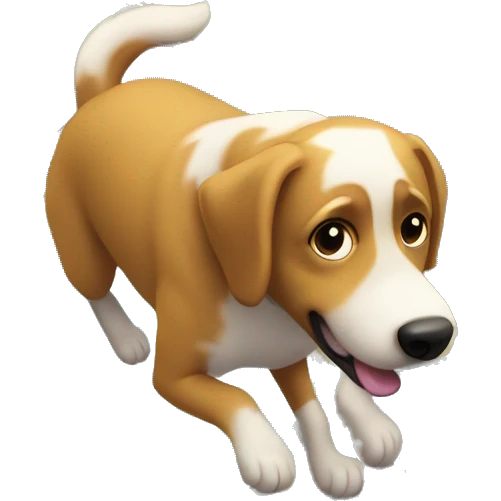 Now that the dog is clean the gravity is not strong enough to hold it down so it begins to float to town. He can now see the town below him.  emoji
