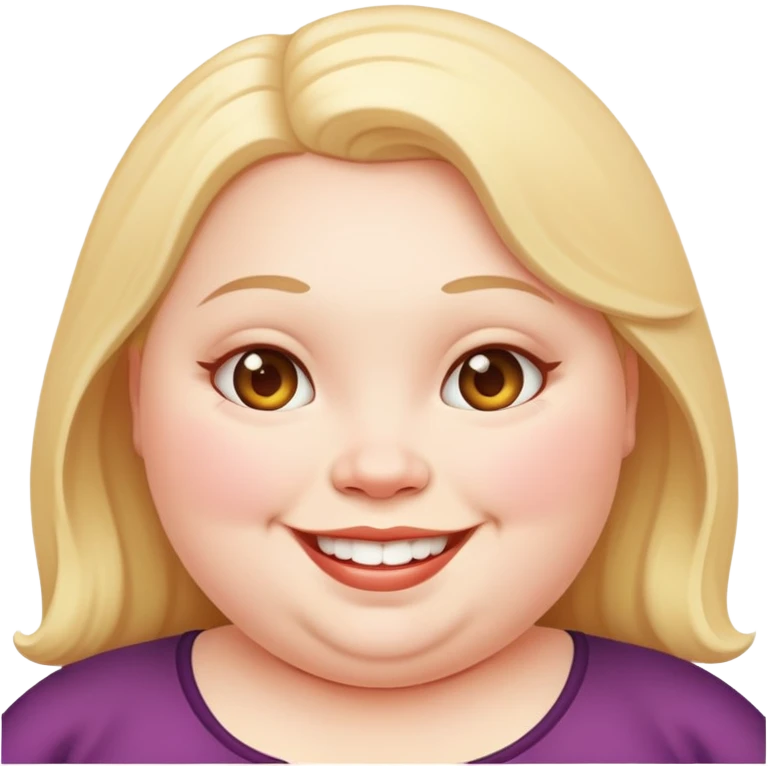 Fat girl  emoji
