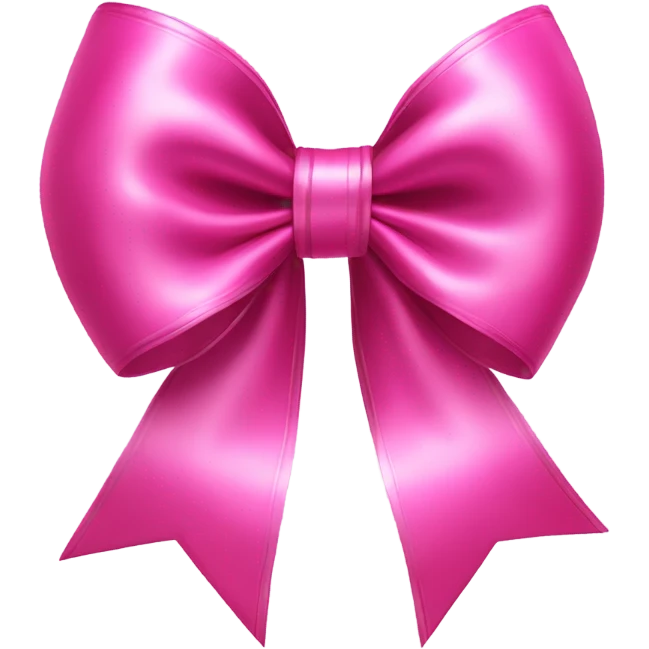 Pink bow emoji