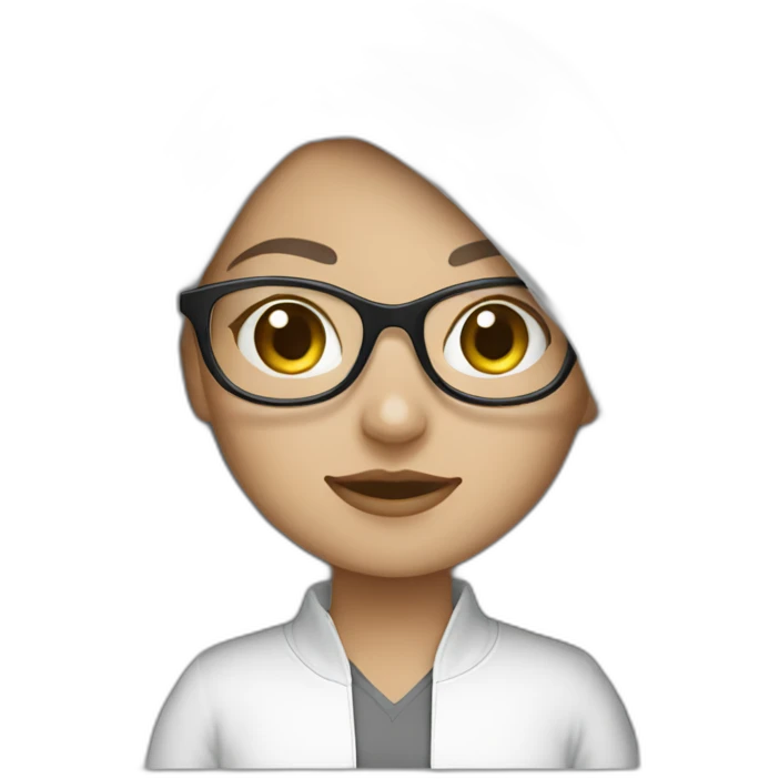 Saudi-cute-white-girl-wearing-eyeglass emoji