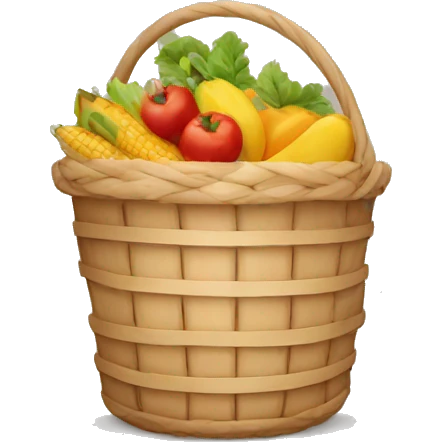 basket with non-perishable food emoji