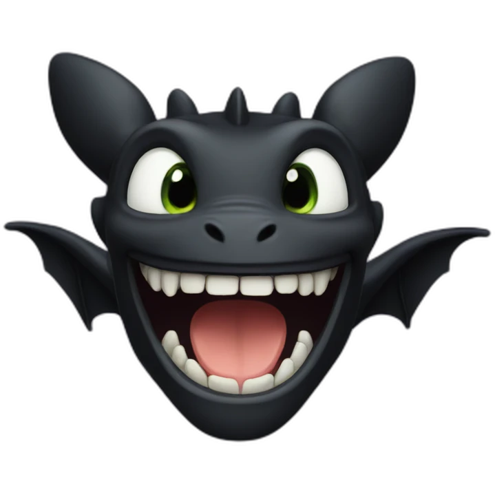 Toothless emoji