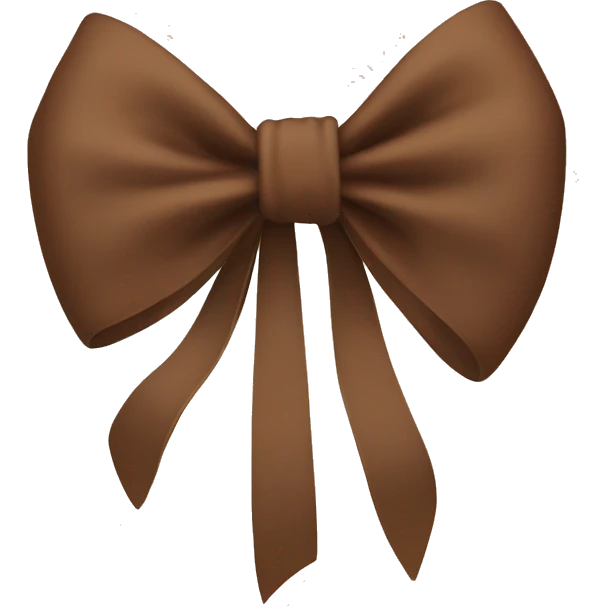 brown bow emoji