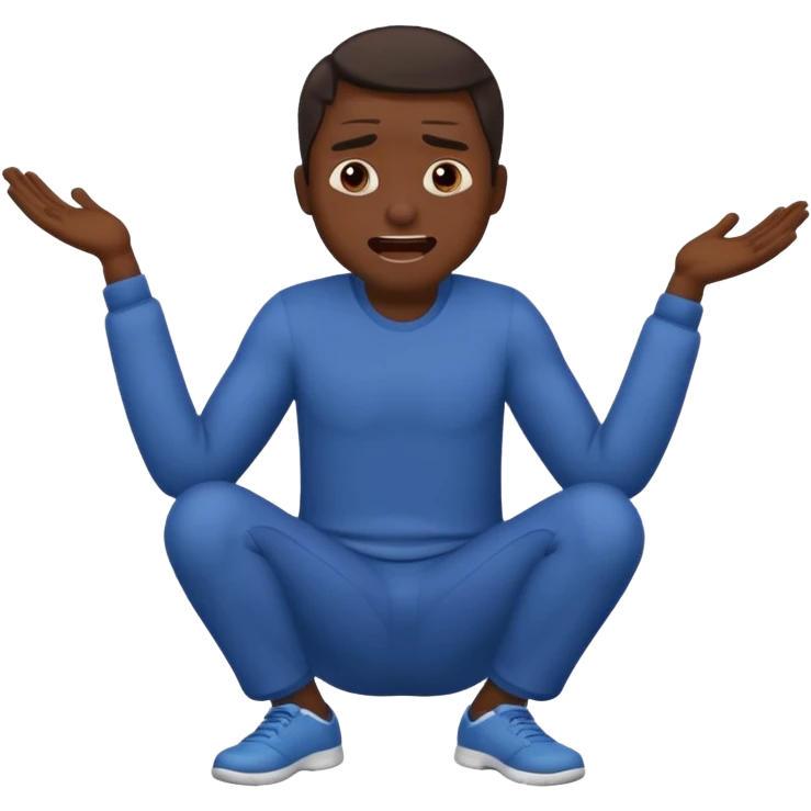 guy having pain full body emoji