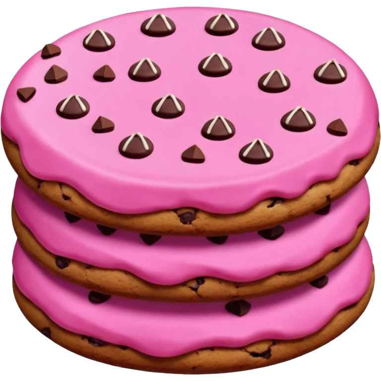 cookies made of beetroot with icing and chocolate emoji