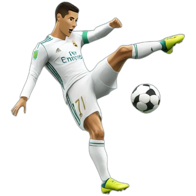Cristiano Ronaldo overhead kick emoji