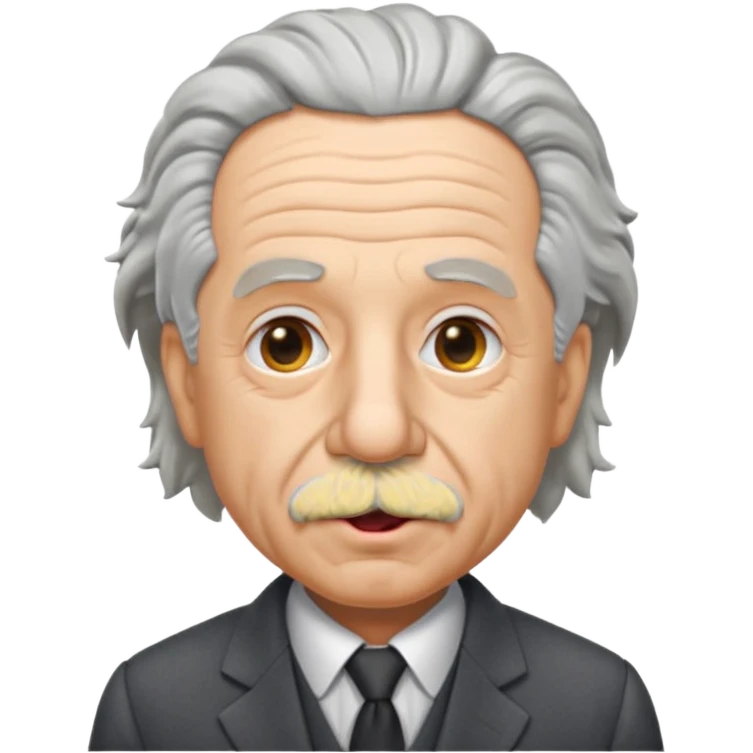 Einstein stick out your tongue, half body emoji