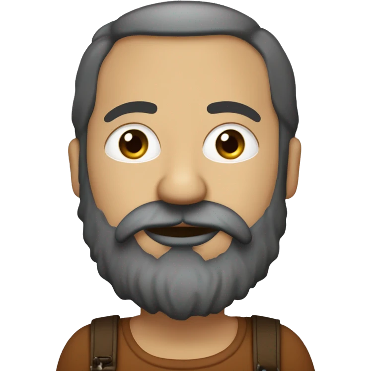 Italien costaud avec une grosse barbe qui joue de la basse emoji