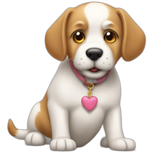 Un chien qui se bat contre un chat emoji