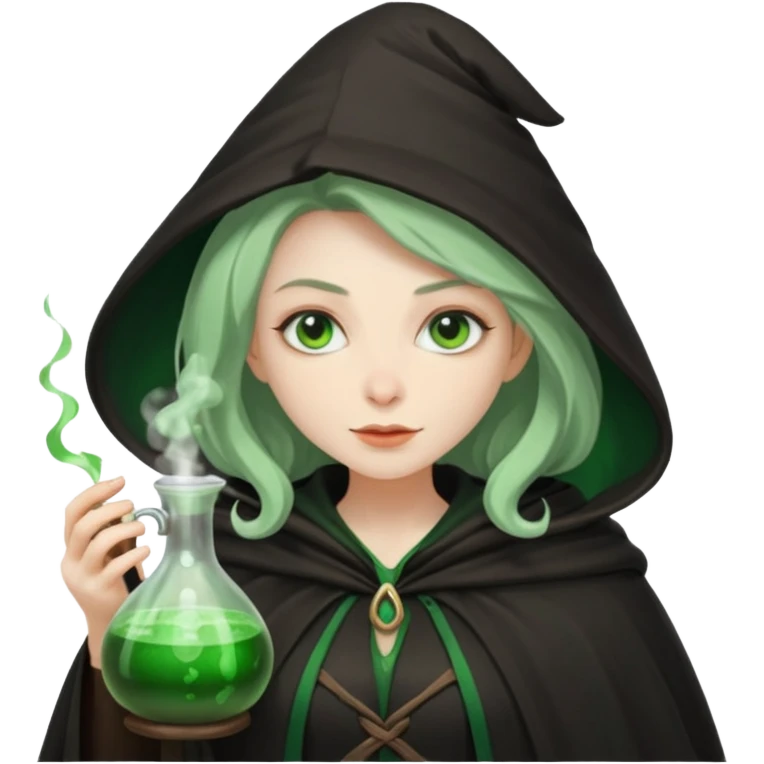 green witch cooking potion emoji