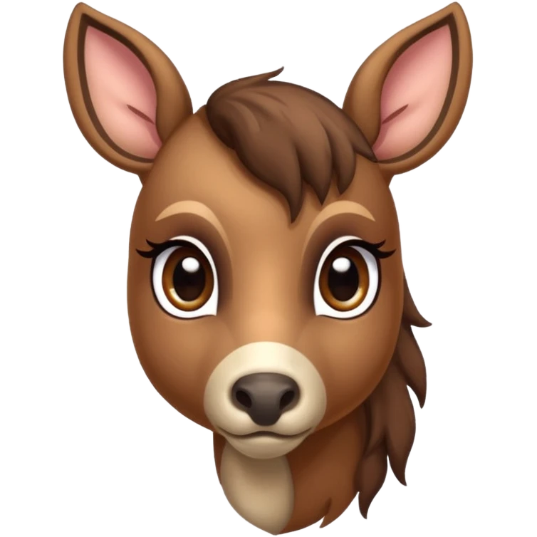 small deer horse hybrid emoji