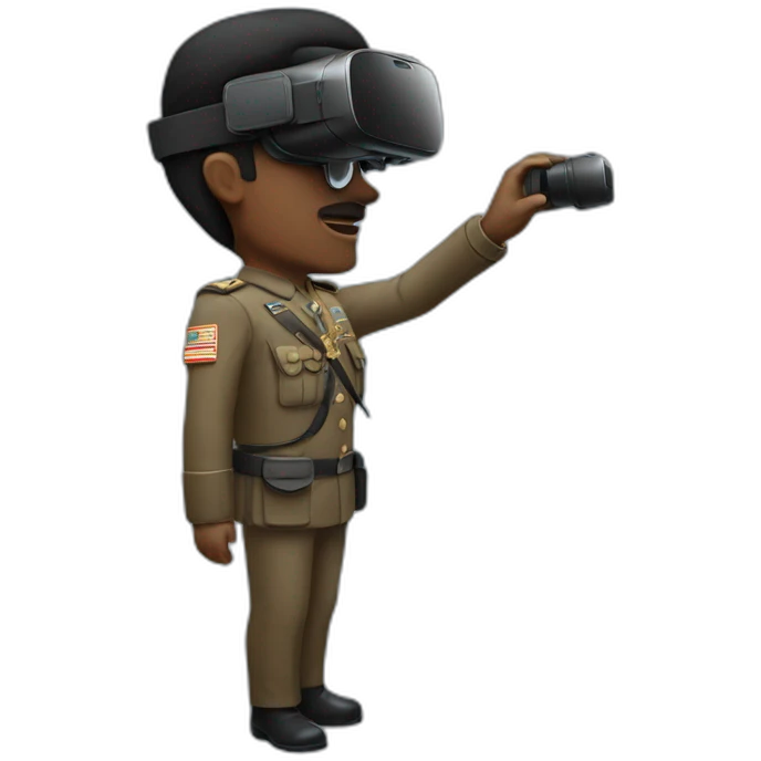 general from the side wearing oculus quest emoji