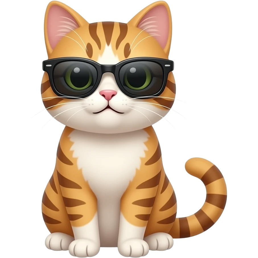 Cat wearing sunglasses emoji