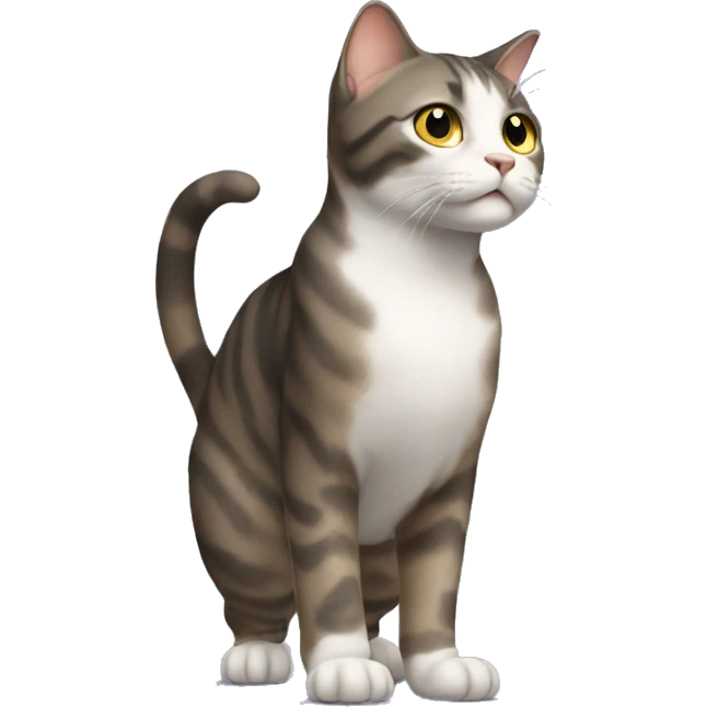 cat standing up emoji