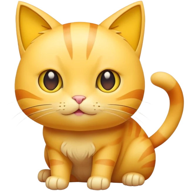 Cat yellow Pokémon  emoji