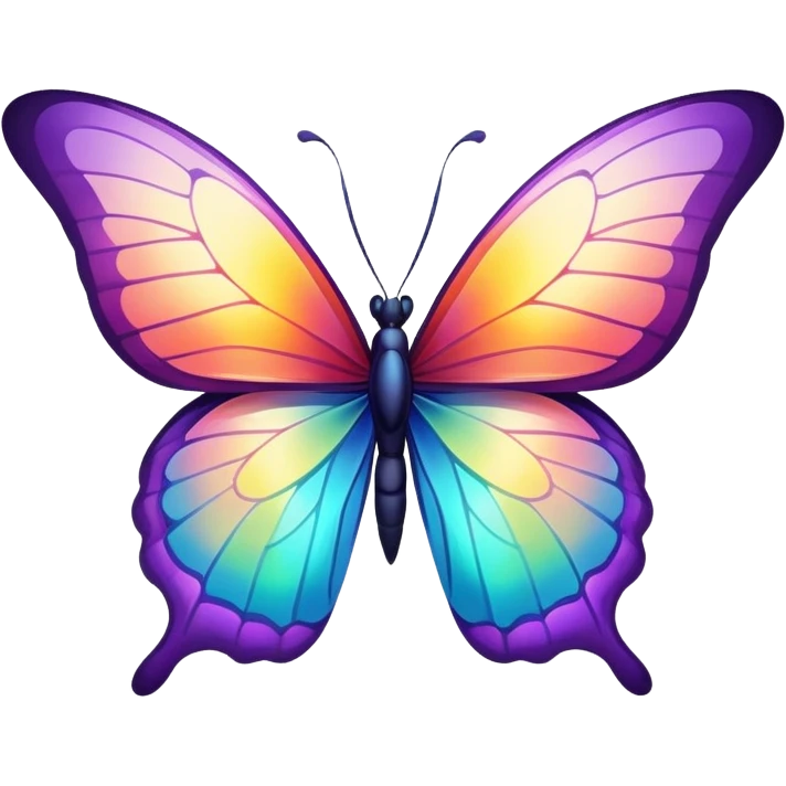 Butterflies transforming power ￼ emoji