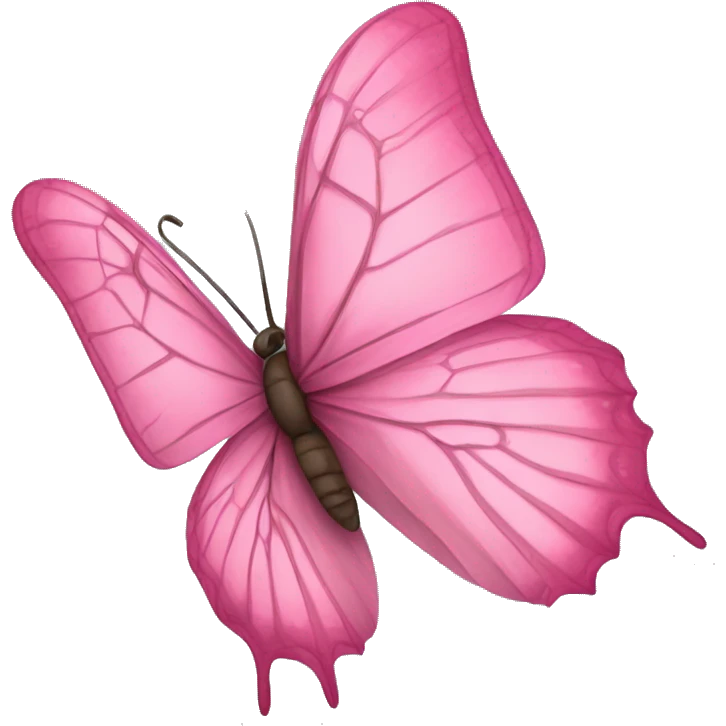 Mariposa rosada emoji