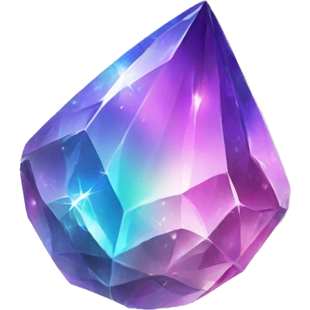 Shiny sparkly colorful crystal gem shard emoji
