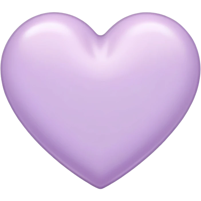 pastel lilac heart emoji