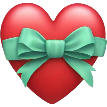 Heart with a bow emoji