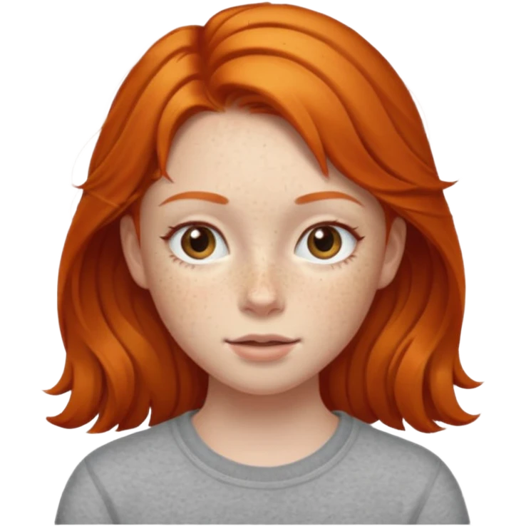 Ginger girl emoji