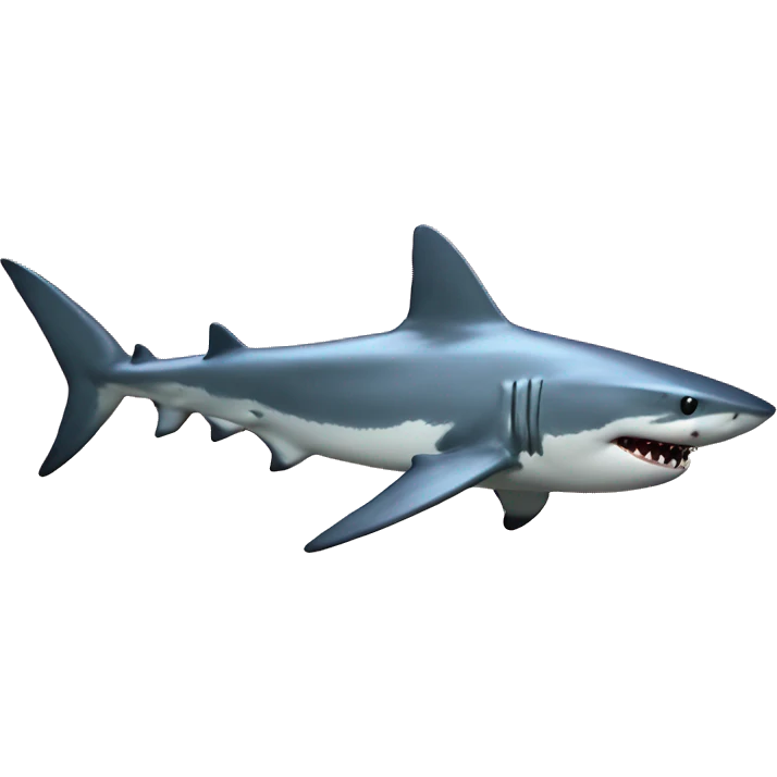 Shark with a laser on its back emoji
