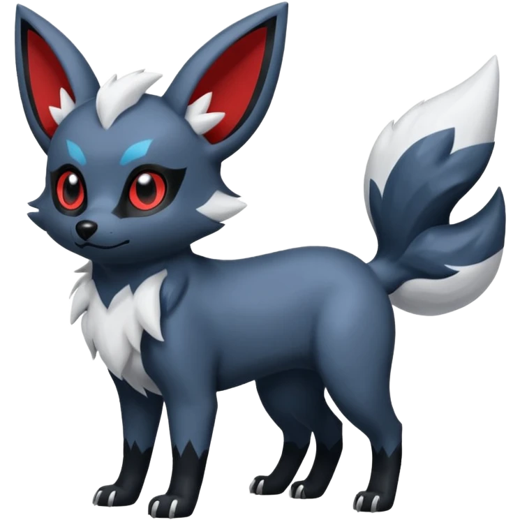 Poochyena-Zorua-Absol-Umbreon-fusion (full body) emoji
