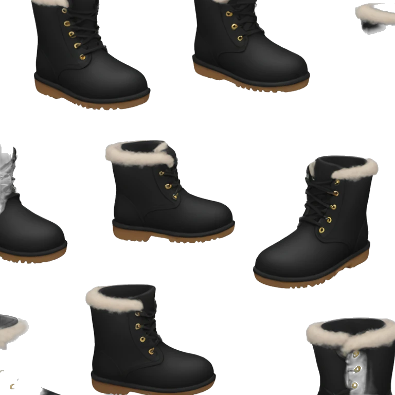 Black UGG boots emoji