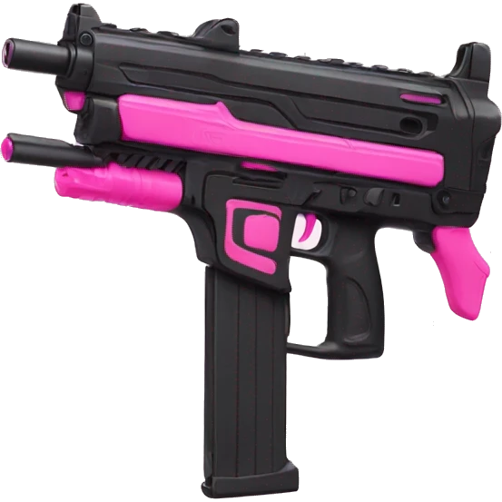 nerf all black and pink emoji