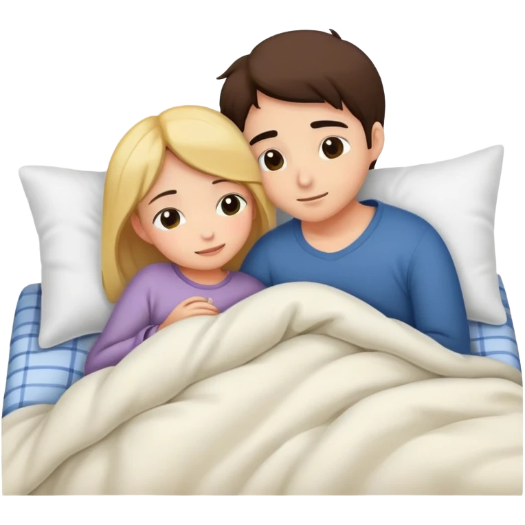 intimate moment on the bed emoji