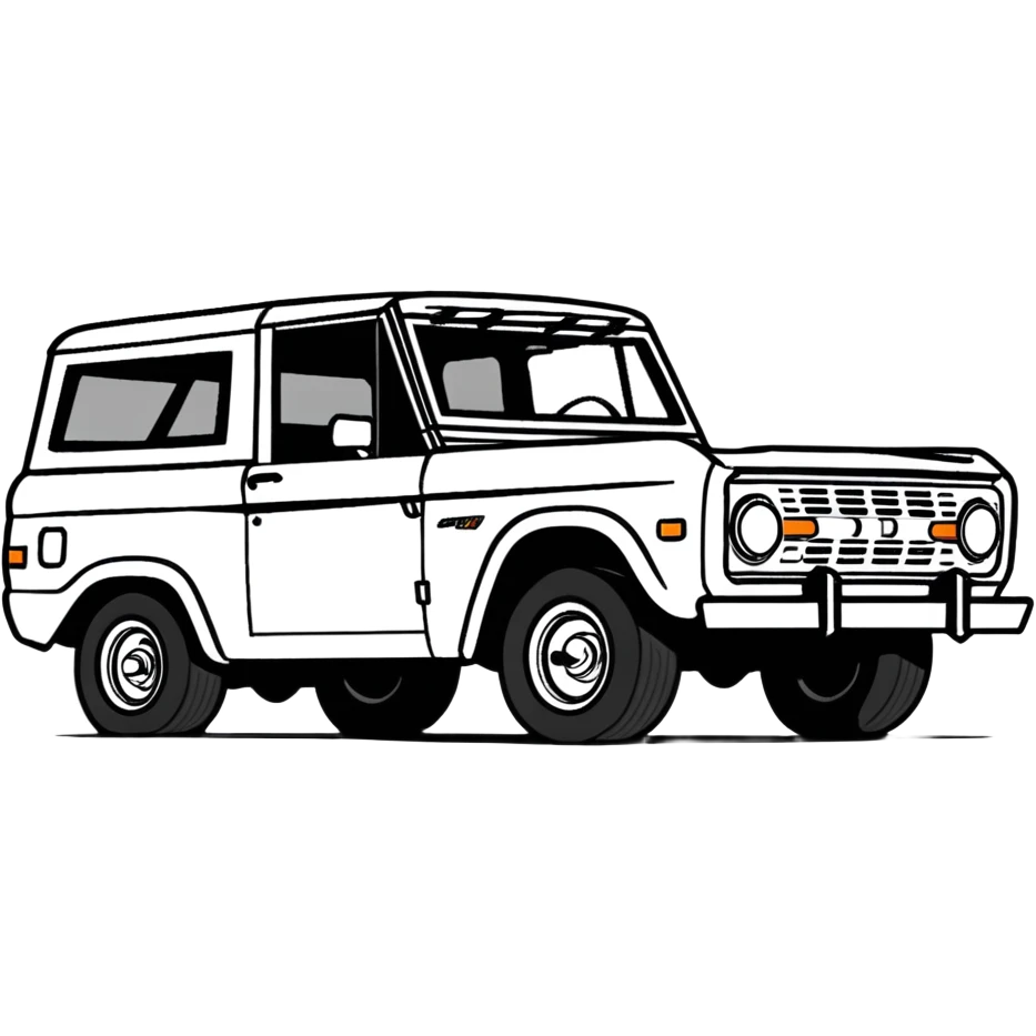 Black two door bronco emoji