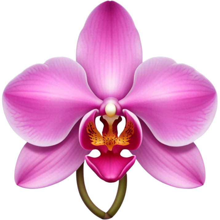 pink orchid emoji