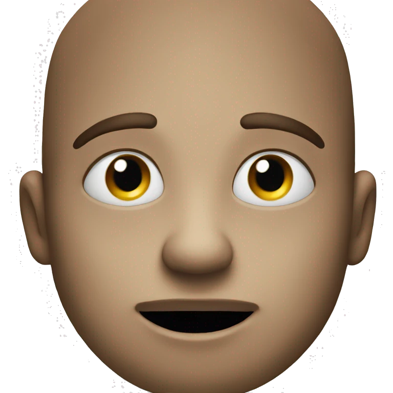 A face just eyes open wide and mouth straight emoji