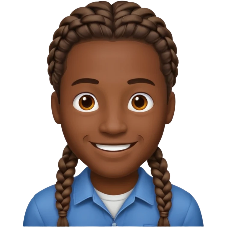 Man with braids emoji