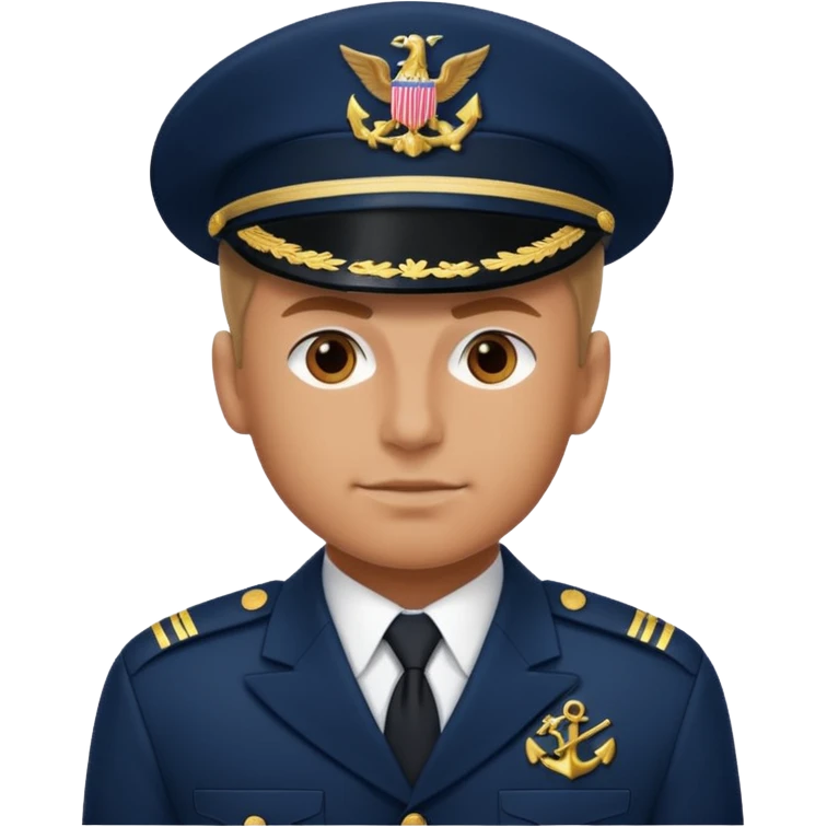 a pumped-up fighter of the navy emoji