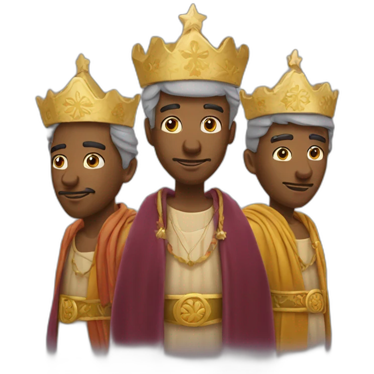 Three wise men emoji
