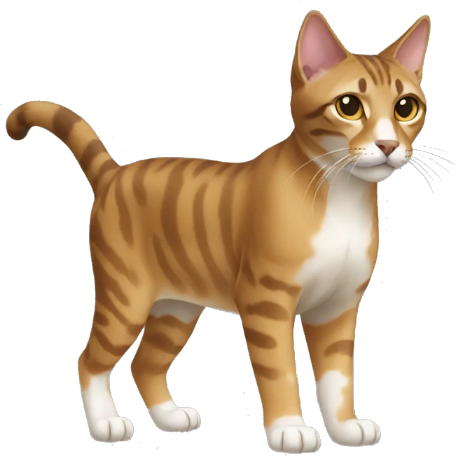 Sokoke Cat Breed Full Body emoji
