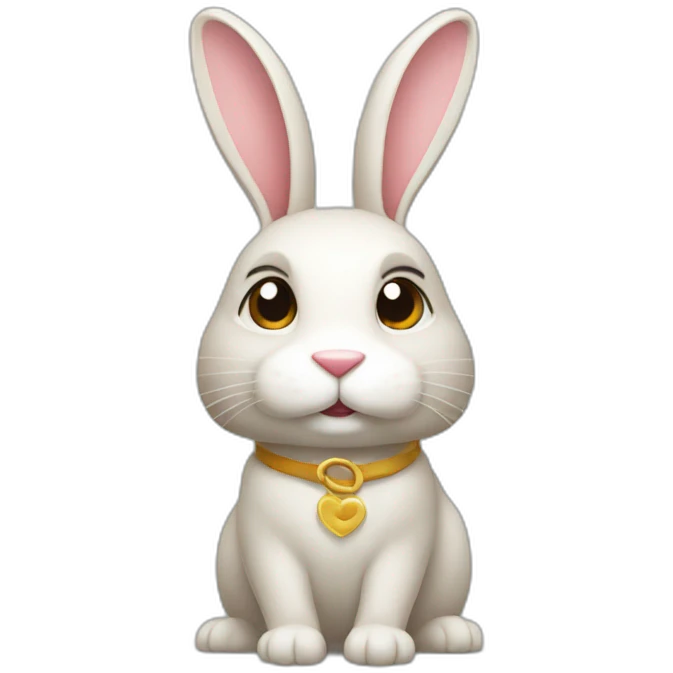 rabbit from gift box emoji