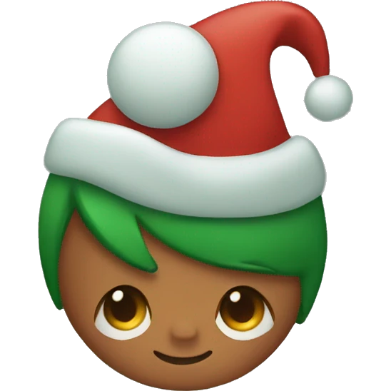 Red and green Christmas emoji